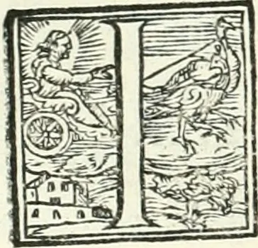 An illustration from Ragionamento di Lvca Contile sopra la proprietà delle imprese : con le particolari de gli academici Affidati et con le interpretationi et croniche, 1574, leaf 117