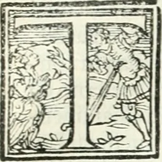 An illustration from Ragionamento di Lvca Contile sopra la proprietà delle imprese : con le particolari de gli academici Affidati et con le interpretationi et croniche, 1574, leaf 14