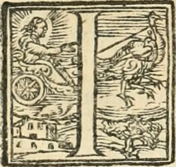 An illustration from Ragionamento di Lvca Contile sopra la proprietà delle imprese : con le particolari de gli academici Affidati et con le interpretationi et croniche, 1574, leaf 157
