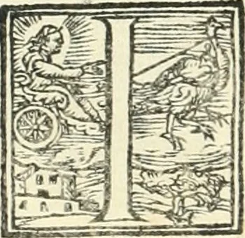 An illustration from Ragionamento di Lvca Contile sopra la proprietà delle imprese : con le particolari de gli academici Affidati et con le interpretationi et croniche, 1574, leaf 159