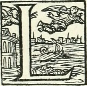 An illustration from Ragionamento di Lvca Contile sopra la proprietà delle imprese : con le particolari de gli academici Affidati et con le interpretationi et croniche, 1574, leaf 173