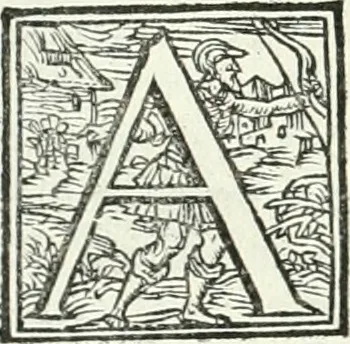 An illustration from Ragionamento di Lvca Contile sopra la proprietà delle imprese : con le particolari de gli academici Affidati et con le interpretationi et croniche, 1574, leaf 189