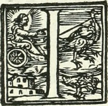 An illustration from Ragionamento di Lvca Contile sopra la proprietà delle imprese : con le particolari de gli academici Affidati et con le interpretationi et croniche, 1574, leaf 197