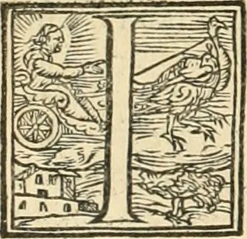 An illustration from Ragionamento di Lvca Contile sopra la proprietà delle imprese : con le particolari de gli academici Affidati et con le interpretationi et croniche, 1574, leaf 225