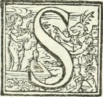 An illustration from Ragionamento di Lvca Contile sopra la proprietà delle imprese : con le particolari de gli academici Affidati et con le interpretationi et croniche, 1574, leaf 229