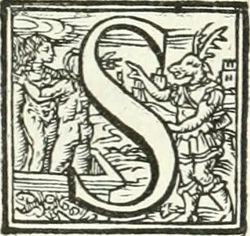 An illustration from Ragionamento di Lvca Contile sopra la proprietà delle imprese : con le particolari de gli academici Affidati et con le interpretationi et croniche, 1574, leaf 239