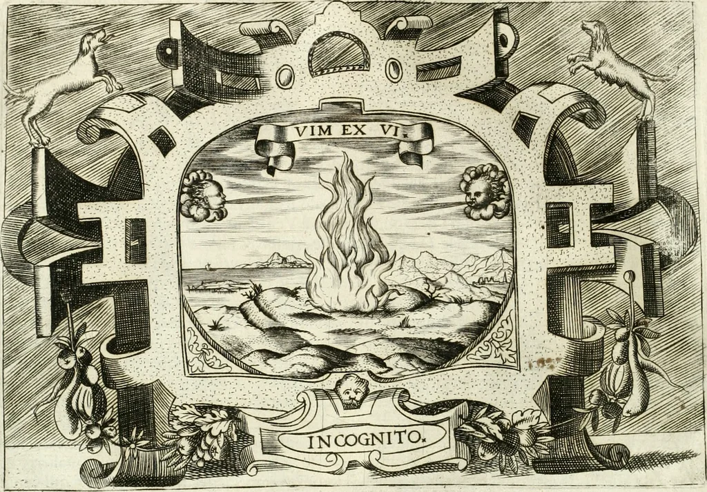 An illustration from Ragionamento di Lvca Contile sopra la proprietà delle imprese : con le particolari de gli academici Affidati et con le interpretationi et croniche, 1574, leaf 245