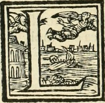 An illustration from Ragionamento di Lvca Contile sopra la proprietà delle imprese : con le particolari de gli academici Affidati et con le interpretationi et croniche, 1574, leaf 247