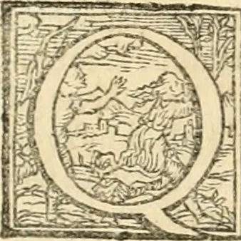 An illustration from Ragionamento di Lvca Contile sopra la proprietà delle imprese : con le particolari de gli academici Affidati et con le interpretationi et croniche, 1574, leaf 265