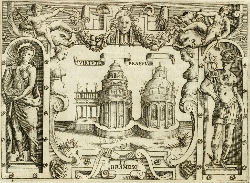 An illustration from Ragionamento di Lvca Contile sopra la proprietà delle imprese : con le particolari de gli academici Affidati et con le interpretationi et croniche, 1574, leaf 297