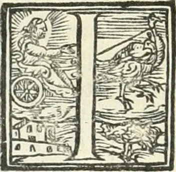 An illustration from Ragionamento di Lvca Contile sopra la proprietà delle imprese : con le particolari de gli academici Affidati et con le interpretationi et croniche, 1574, leaf 313