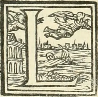 An illustration from Ragionamento di Lvca Contile sopra la proprietà delle imprese : con le particolari de gli academici Affidati et con le interpretationi et croniche, 1574, leaf 315
