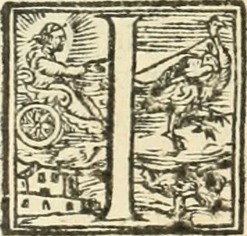 An illustration from Ragionamento di Lvca Contile sopra la proprietà delle imprese : con le particolari de gli academici Affidati et con le interpretationi et croniche, 1574, leaf 317