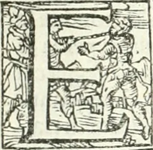 An illustration from Ragionamento di Lvca Contile sopra la proprietà delle imprese : con le particolari de gli academici Affidati et con le interpretationi et croniche, 1574, leaf 67