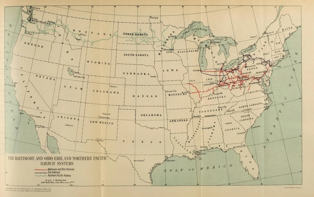 An illustration from The railroad builders; a chronicle of the welding of the states, 1919, leaf 107