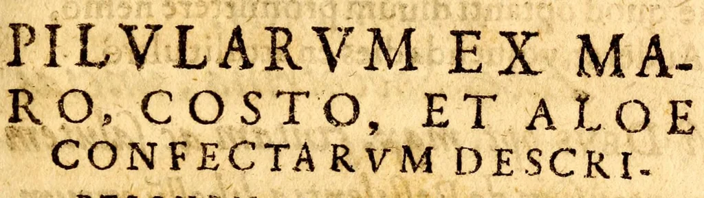 An illustration from Raimundi Mindereri medicinae doctoris ac reip: Augustanae phÿsici Aloedarium marocostinum, 1616, leaf 35