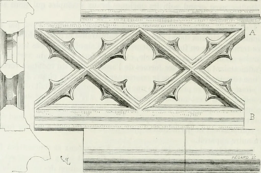 An illustration from Dictionnaire raisonné de l'architecture française du XIe au XVIe siècle, 1875, leaf 103