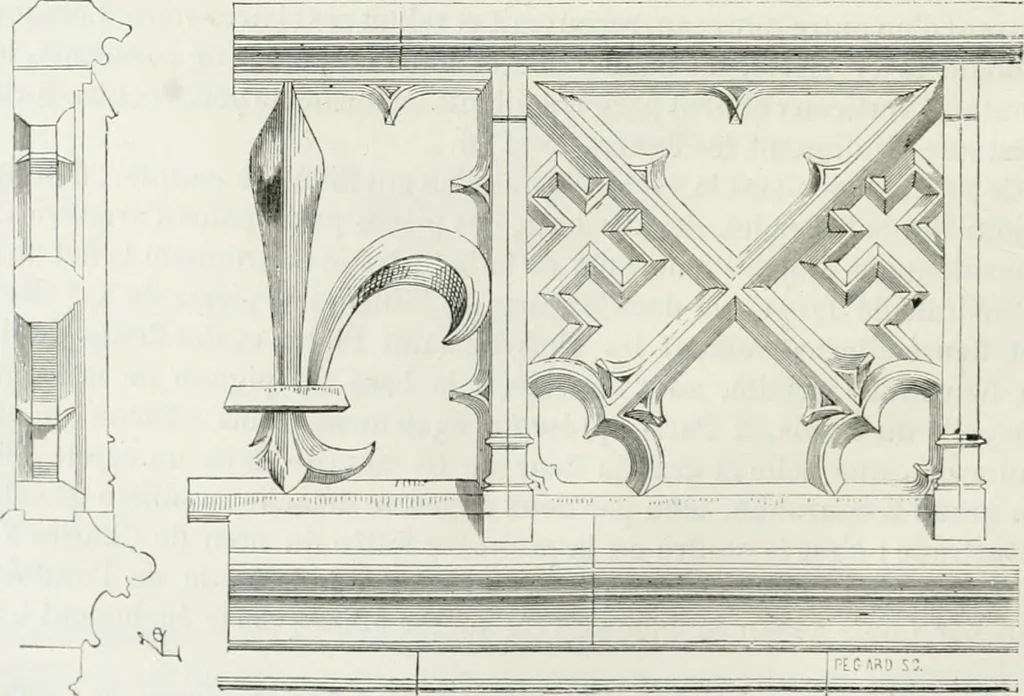 An illustration from Dictionnaire raisonné de l'architecture française du XIe au XVIe siècle, 1875, leaf 103