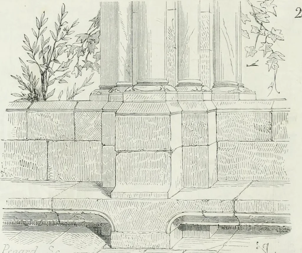 An illustration from Dictionnaire raisonné de l'architecture française du XIe au XVIe siècle, 1875, leaf 109