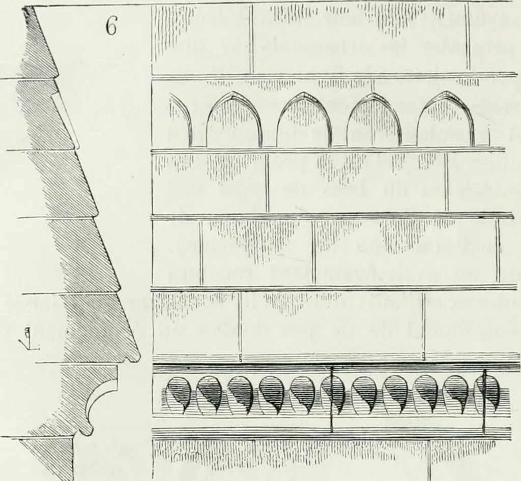 An illustration from Dictionnaire raisonné de l'architecture française du XIe au XVIe siècle, 1875, leaf 115