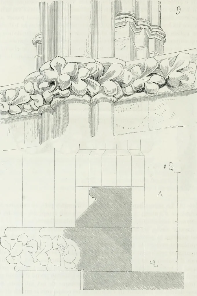 An illustration from Dictionnaire raisonné de l'architecture française du XIe au XVIe siècle, 1875, leaf 117