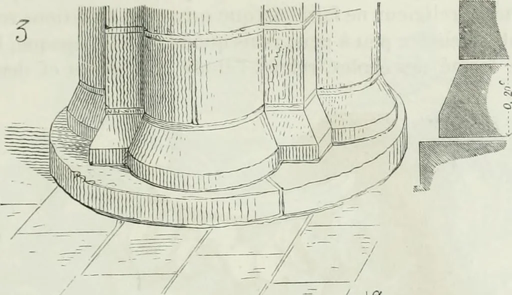An illustration from Dictionnaire raisonné de l'architecture française du XIe au XVIe siècle, 1875, leaf 136