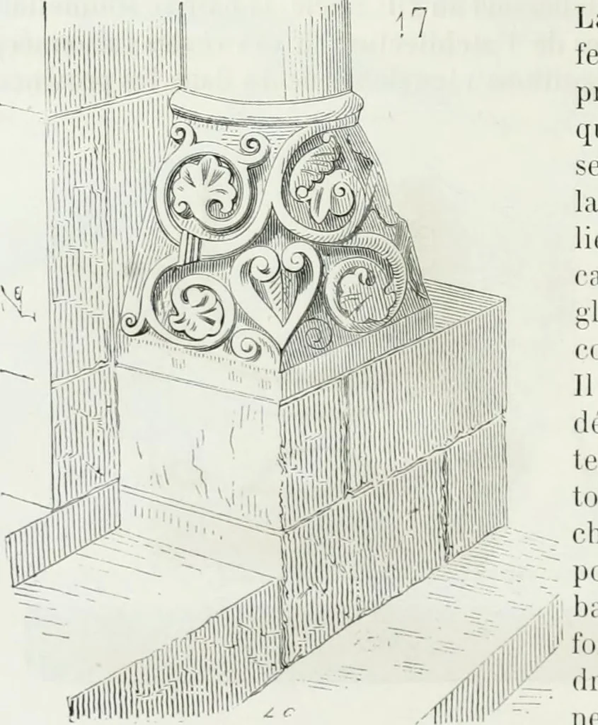 An illustration from Dictionnaire raisonné de l'architecture française du XIe au XVIe siècle, 1875, leaf 145