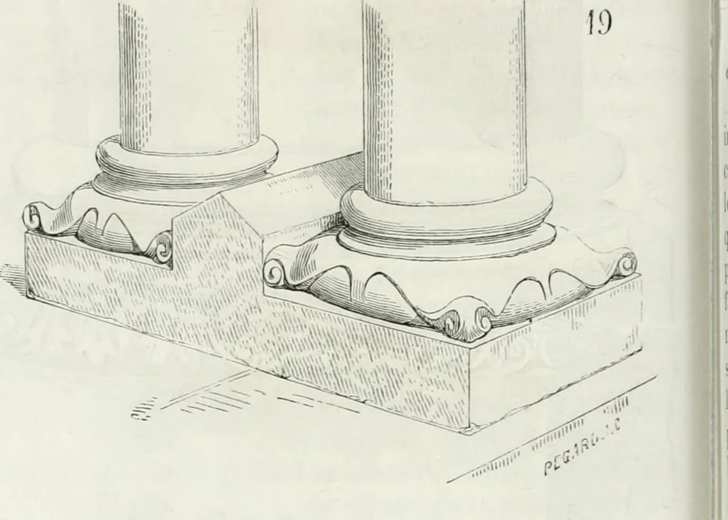 An illustration from Dictionnaire raisonné de l'architecture française du XIe au XVIe siècle, 1875, leaf 147