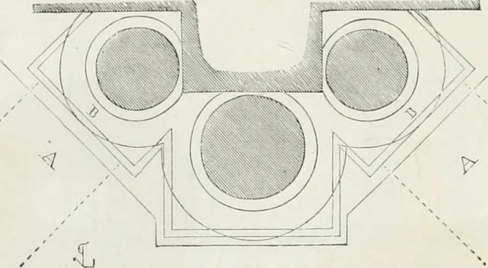 An illustration from Dictionnaire raisonné de l'architecture française du XIe au XVIe siècle, 1875, leaf 157