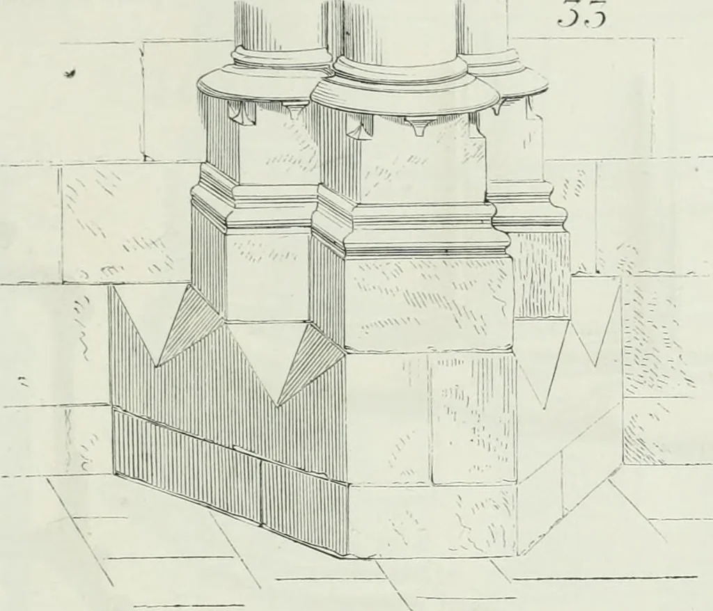 An illustration from Dictionnaire raisonné de l'architecture française du XIe au XVIe siècle, 1875, leaf 160