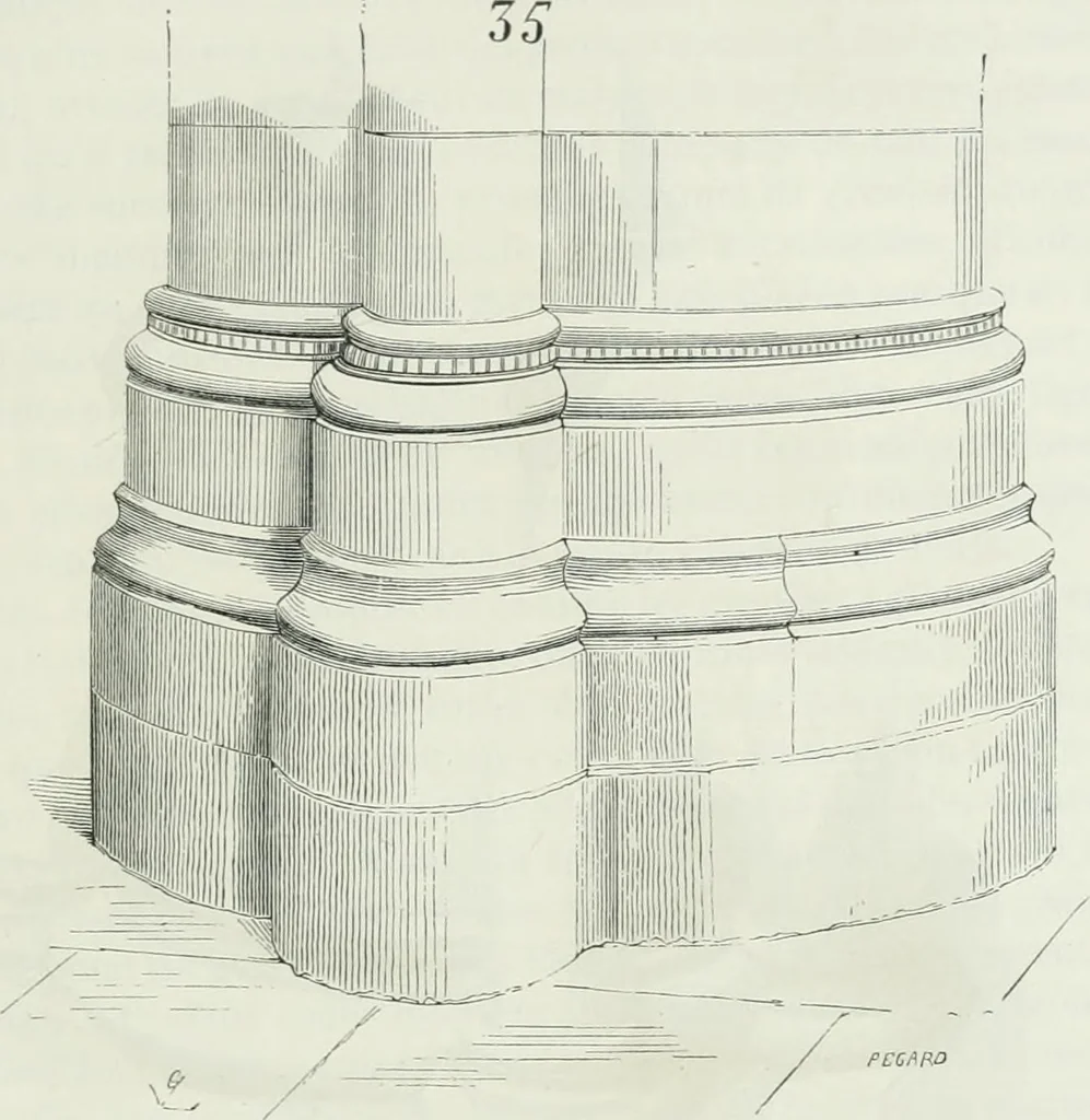 An illustration from Dictionnaire raisonné de l'architecture française du XIe au XVIe siècle, 1875, leaf 162