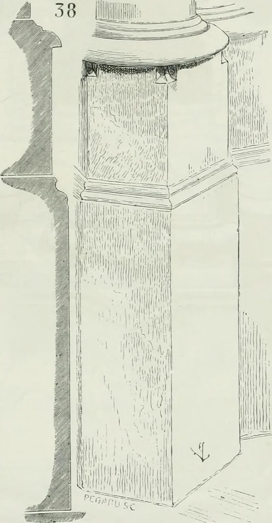 An illustration from Dictionnaire raisonné de l'architecture française du XIe au XVIe siècle, 1875, leaf 166