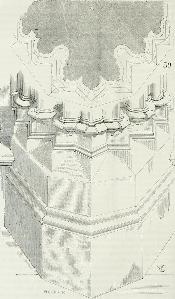 An illustration from Dictionnaire raisonné de l'architecture française du XIe au XVIe siècle, 1875, leaf 167