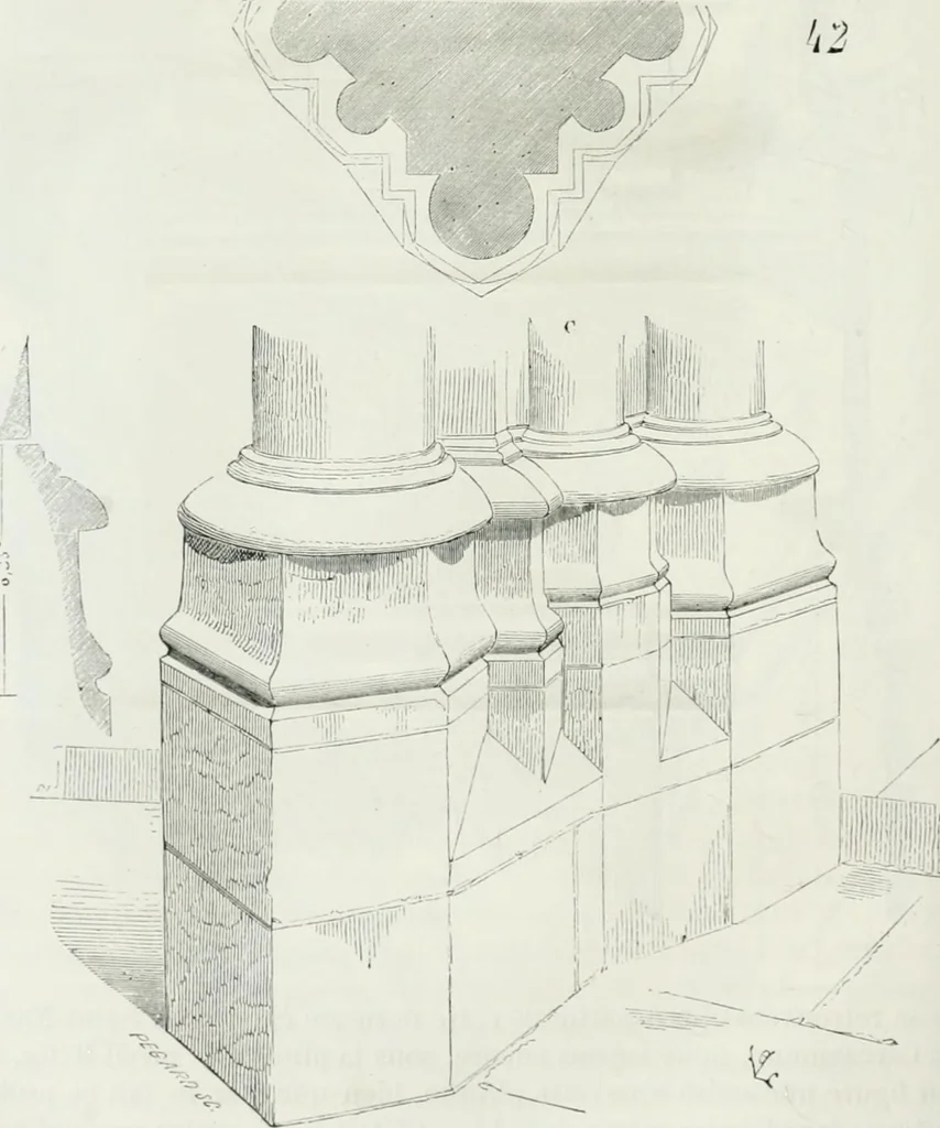 An illustration from Dictionnaire raisonné de l'architecture française du XIe au XVIe siècle, 1875, leaf 169