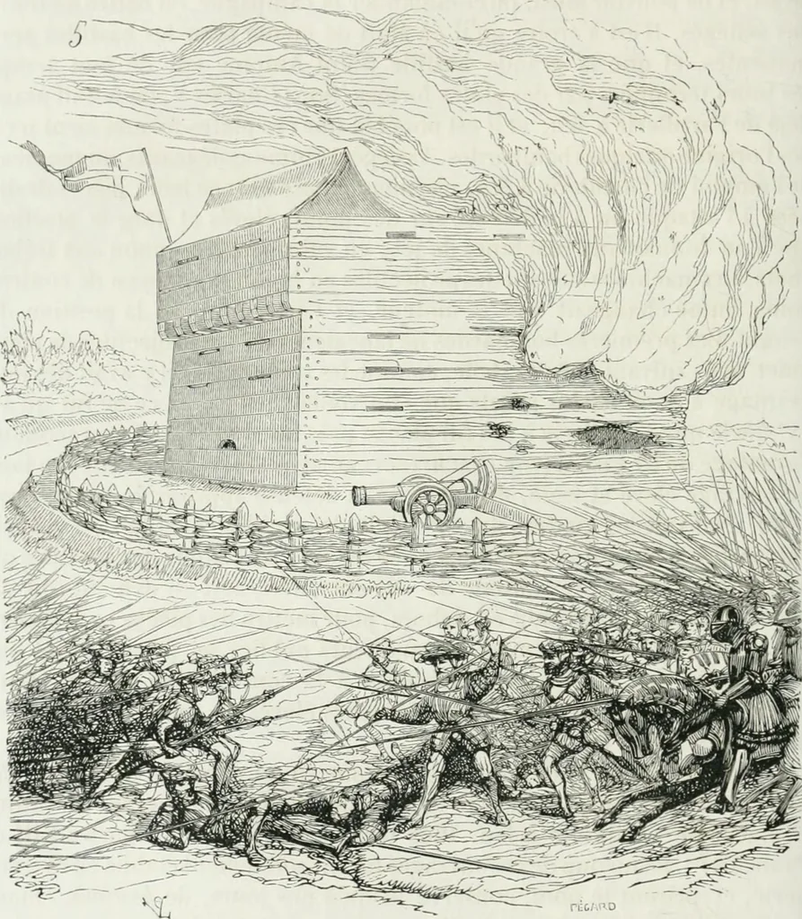 An illustration from Dictionnaire raisonné de l'architecture française du XIe au XVIe siècle, 1875, leaf 185