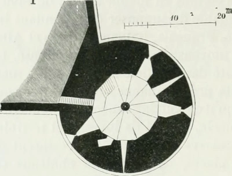 An illustration from Dictionnaire raisonné de l'architecture française du XIe au XVIe siècle, 1875, leaf 187