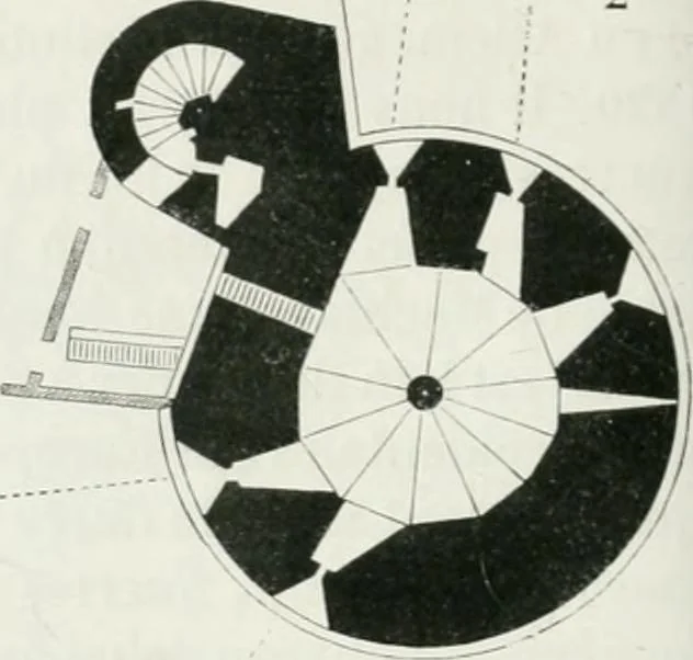 An illustration from Dictionnaire raisonné de l'architecture française du XIe au XVIe siècle, 1875, leaf 187