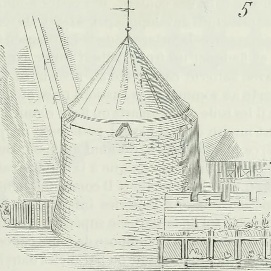 An illustration from Dictionnaire raisonné de l'architecture française du XIe au XVIe siècle, 1875, leaf 188