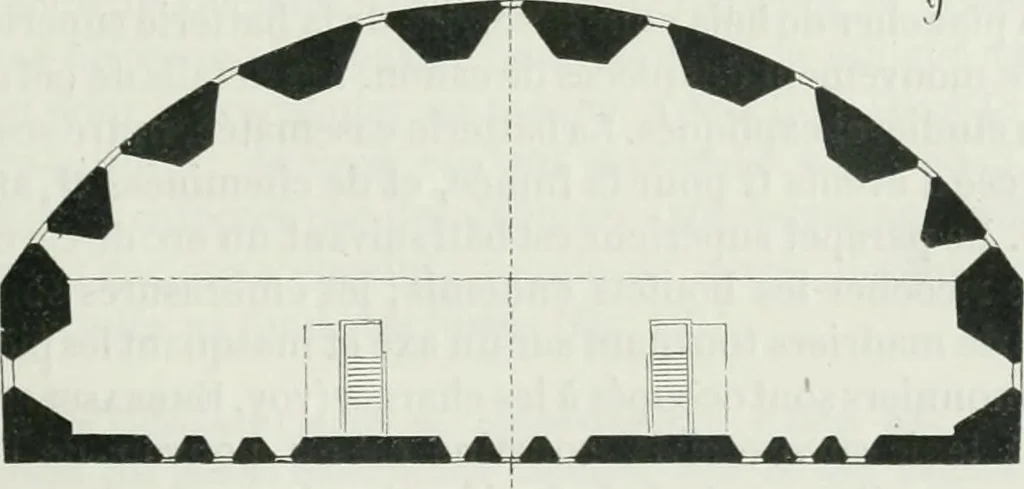 An illustration from Dictionnaire raisonné de l'architecture française du XIe au XVIe siècle, 1875, leaf 190