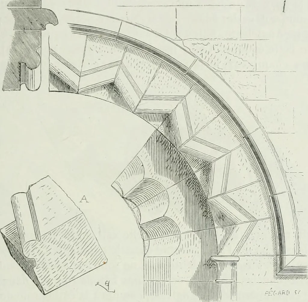 An illustration from Dictionnaire raisonné de l'architecture française du XIe au XVIe siècle, 1875, leaf 194