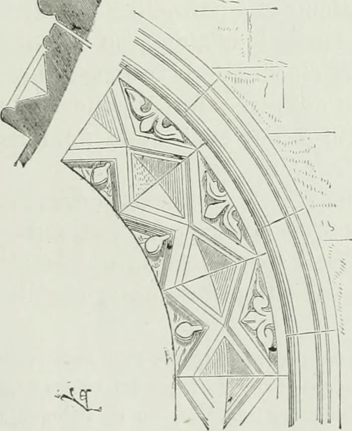 An illustration from Dictionnaire raisonné de l'architecture française du XIe au XVIe siècle, 1875, leaf 194