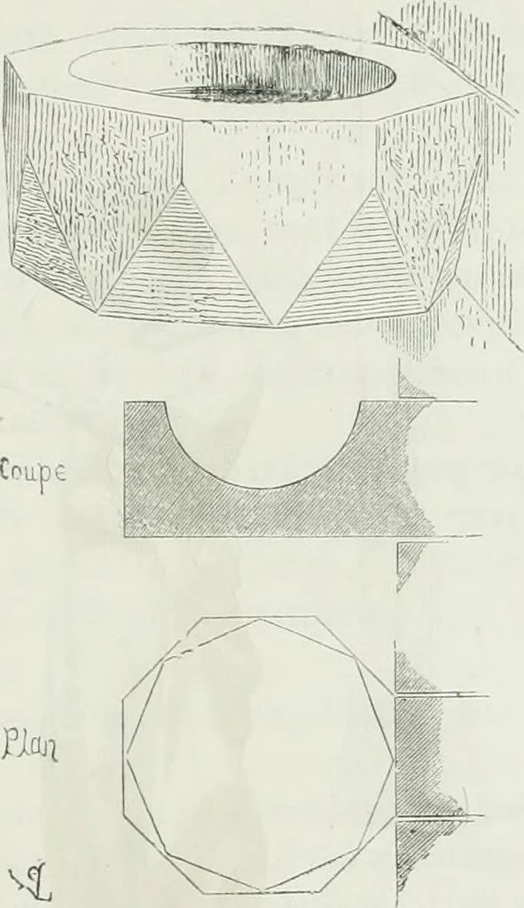 An illustration from Dictionnaire raisonné de l'architecture française du XIe au XVIe siècle, 1875, leaf 210