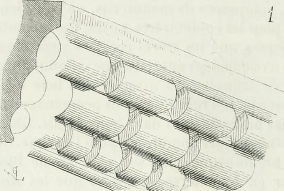 An illustration from Dictionnaire raisonné de l'architecture française du XIe au XVIe siècle, 1875, leaf 217