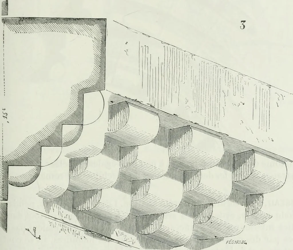 An illustration from Dictionnaire raisonné de l'architecture française du XIe au XVIe siècle, 1875, leaf 218