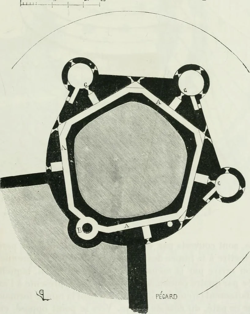 An illustration from Dictionnaire raisonné de l'architecture française du XIe au XVIe siècle, 1875, leaf 230
