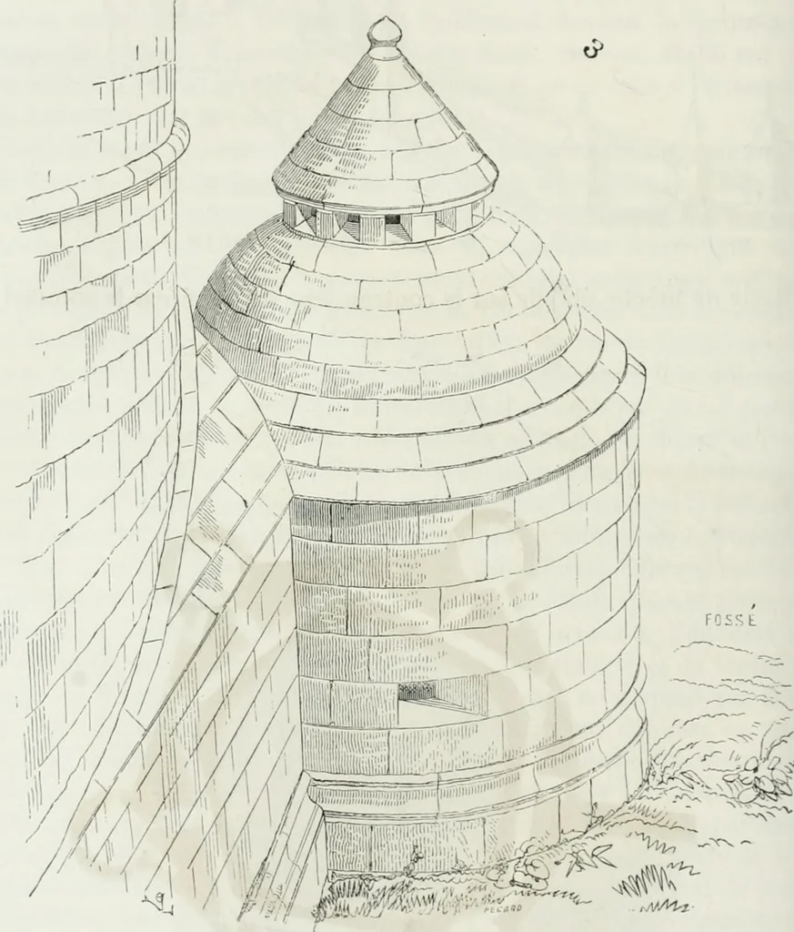 An illustration from Dictionnaire raisonné de l'architecture française du XIe au XVIe siècle, 1875, leaf 231