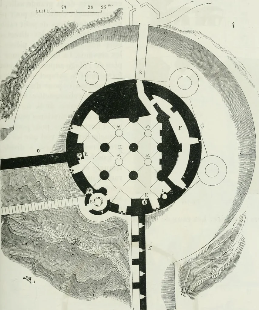 An illustration from Dictionnaire raisonné de l'architecture française du XIe au XVIe siècle, 1875, leaf 232