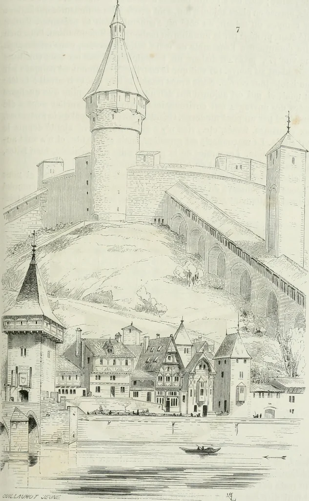 An illustration from Dictionnaire raisonné de l'architecture française du XIe au XVIe siècle, 1875, leaf 234
