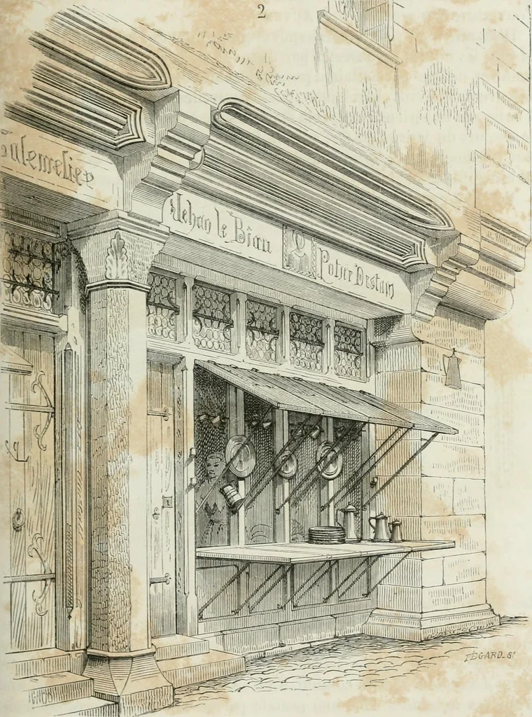 An illustration from Dictionnaire raisonné de l'architecture française du XIe au XVIe siècle, 1875, leaf 246