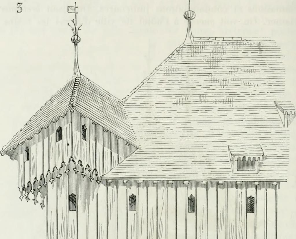 An illustration from Dictionnaire raisonné de l'architecture française du XIe au XVIe siècle, 1875, leaf 257